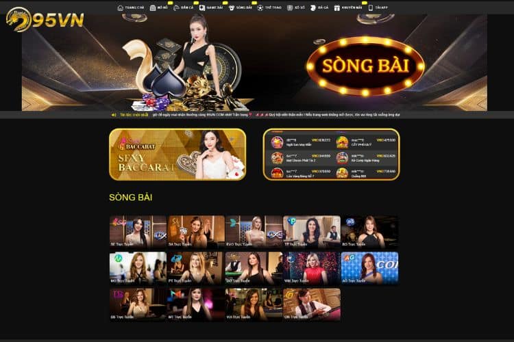 Tổng quan về sảnh Casino 95VN